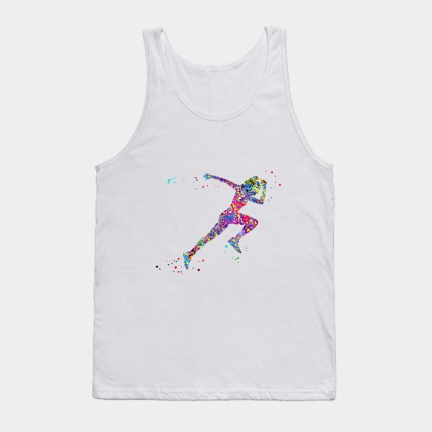 Female runner Tank Top by RosaliArt